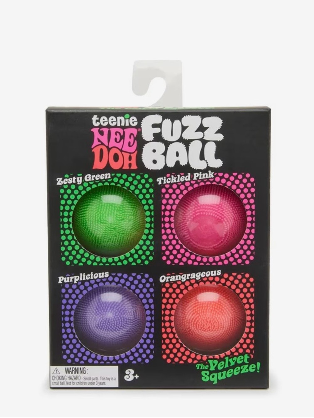 *VIRAL RARE* Authentic Schylling Teenie NeeDoh Fuzz Balls - 4 Pack . NEW IN BOX
